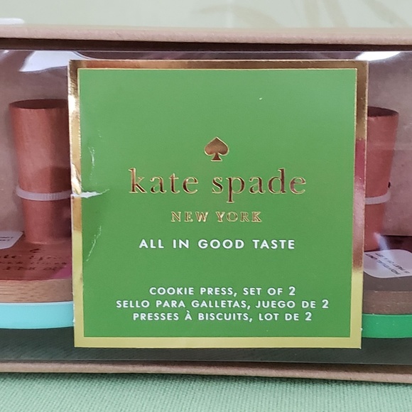 KATE SPADE ALL IN GOOD TASTE ONE SMART COOKIE COOKIE PRESS SET:NIB - Picture 4 of 12